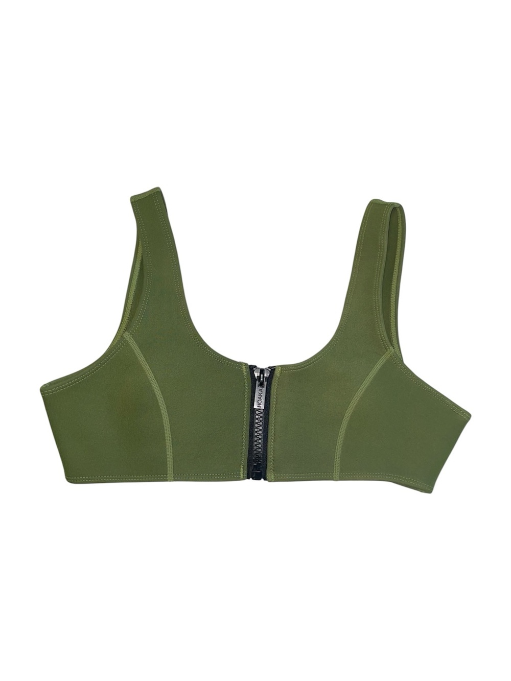 Hoaka Swimwear Chloe Khaki Bikini Top